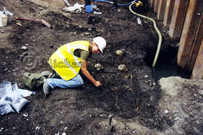 Skeletons in the Moat of Oxford Castle
